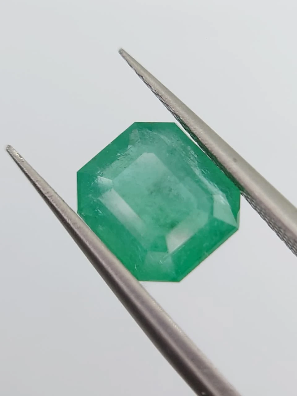 2ct Natural Octagon Faceted Panjshir Emerald from Afghanistan — view 6